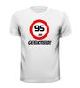 foto 9 verjaardags T-shirt 95 jaar verkeersbord