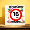 foto 2 verjaardags tegeltje 16 jaar
