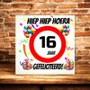 foto 3 verjaardags tegeltje 16 jaar