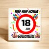 foto 4 Verjaardags tegeltje 18 jaar