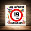 foto 2 Verjaardags tegeltje 19 jaar