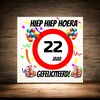 foto 2 Verjaardags tegeltje 22 jaar