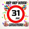 Verjaardags tegeltje 31 jaar