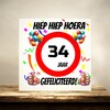 foto 4 Verjaardags tegeltje 34 jaar