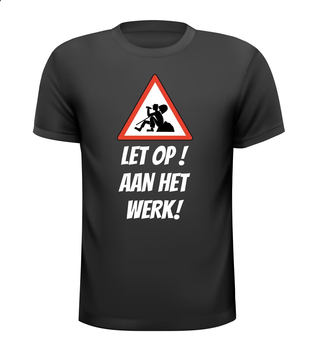 aan het werk shirt