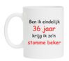 Ben ik eindelijk 36 jaar krijg ik zon stomme beker