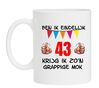 Ben ik eindelijk 43 jaar krijg ik zon grappige mok