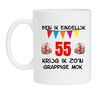 Ben ik eindelijk 55 jaar krijg ik zon grappige mok