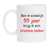 Ben ik eindelijk 55 jaar krijg ik zon stomme beker