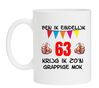 Ben ik eindelijk 63 jaar krijg ik zon grappige mok