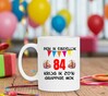 foto 3 Ben ik eindelijk 84 jaar krijg ik zo'n grappige mok