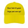 foto 7 Daar heb ik geen hoge pet van op pet