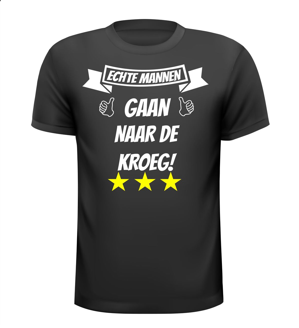 Echte mannen gaan naar de kroeg shirt