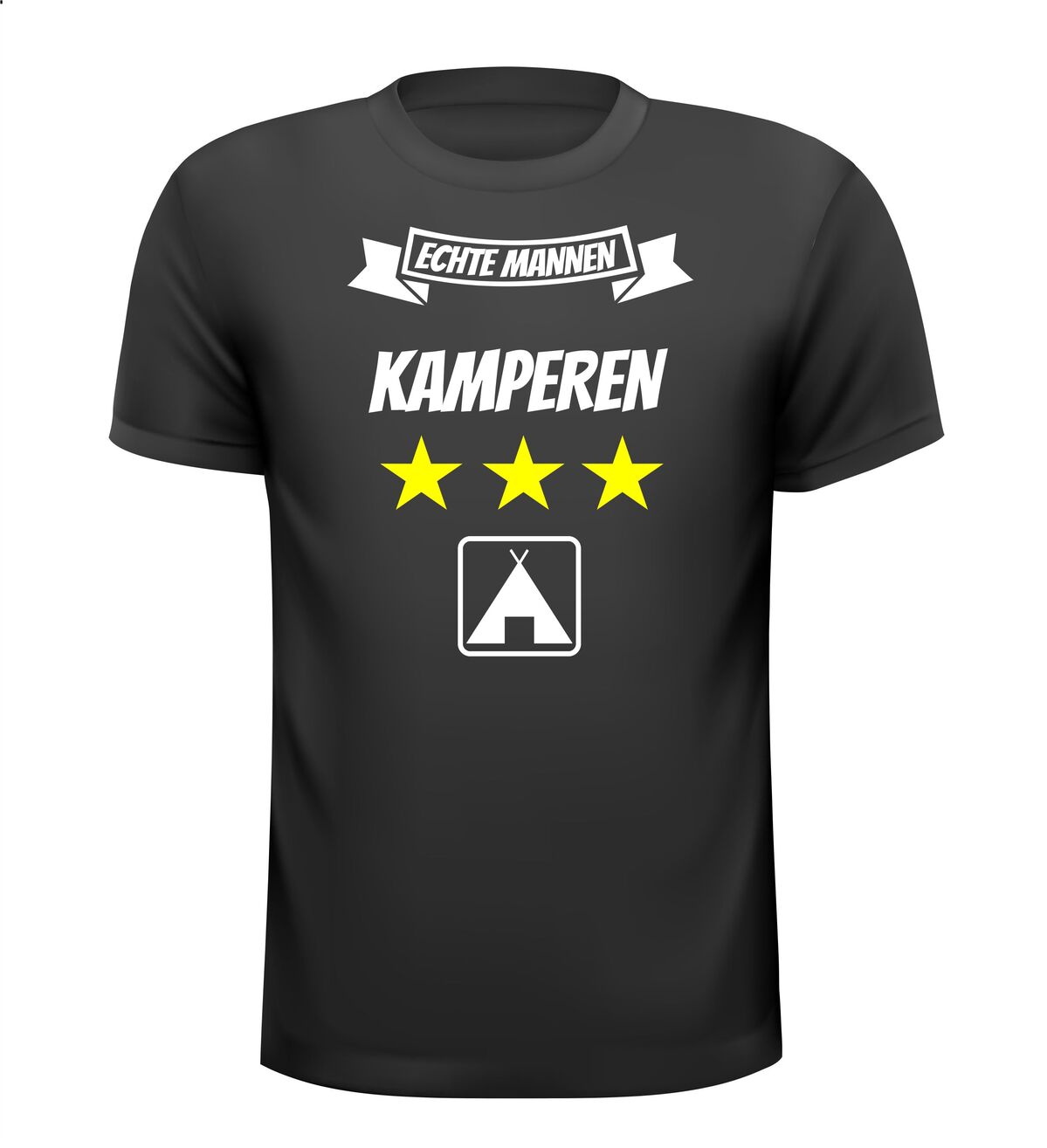 Echte mannen kamperen shirt