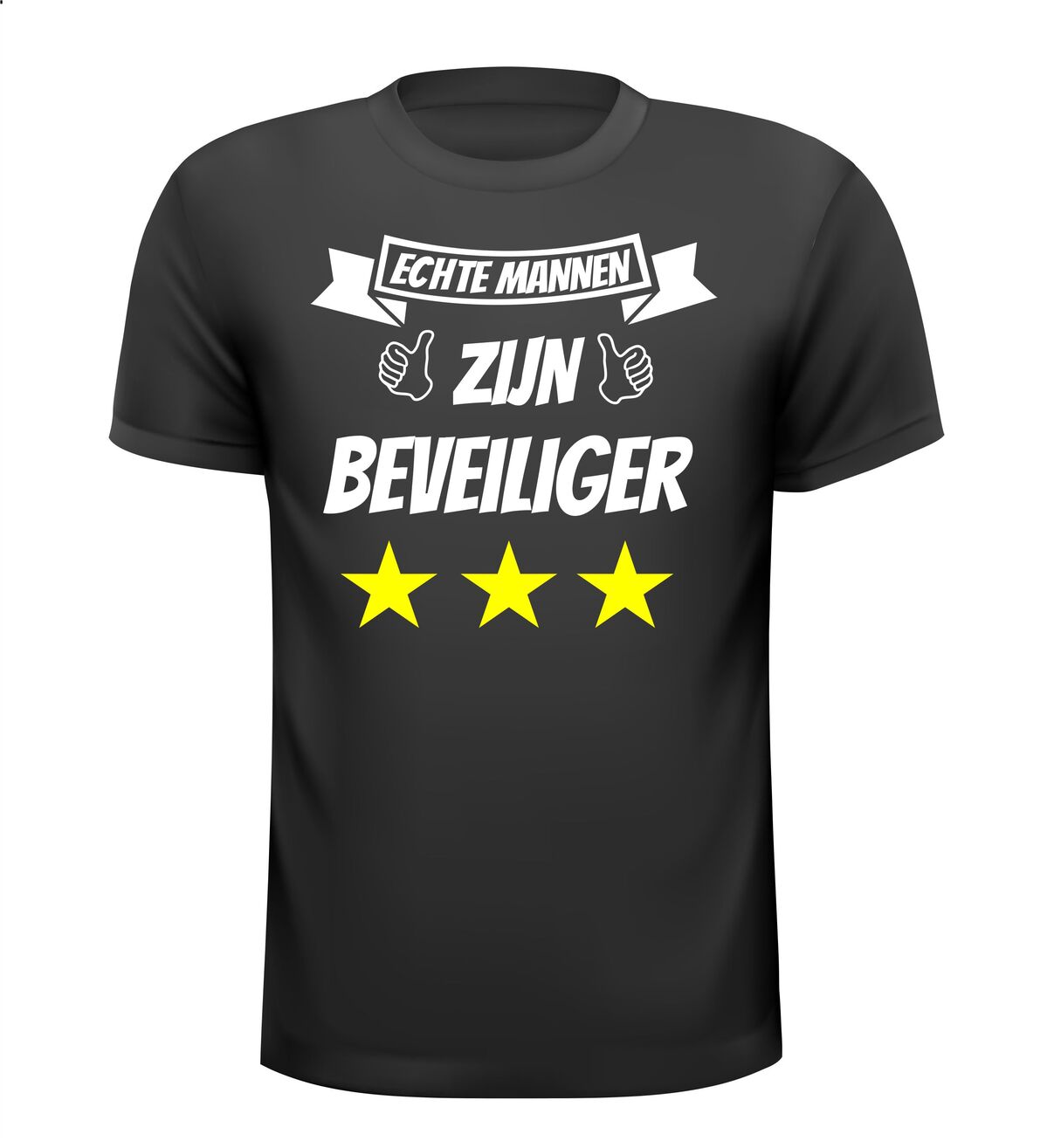 Echte mannen zijn beveiliger shirt