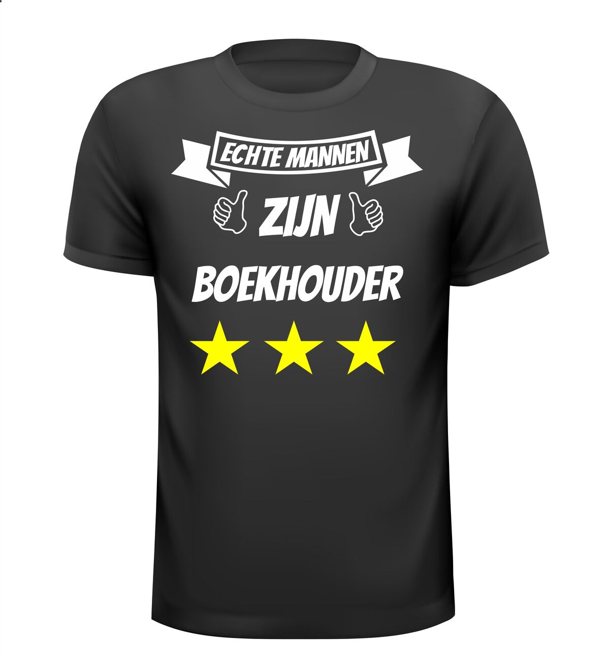 echte mannen zijn boekhouder shirt