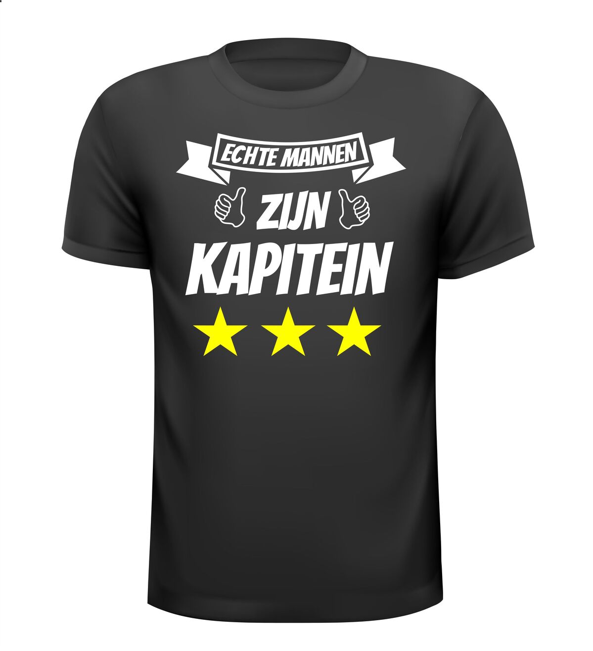 Echte mannen zijn kapitein shirt