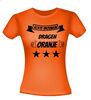 Echte vrouwen dragen oranje shirt