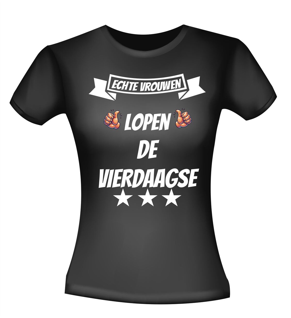 Echte vrouwen lopen de vierdaagse shirt