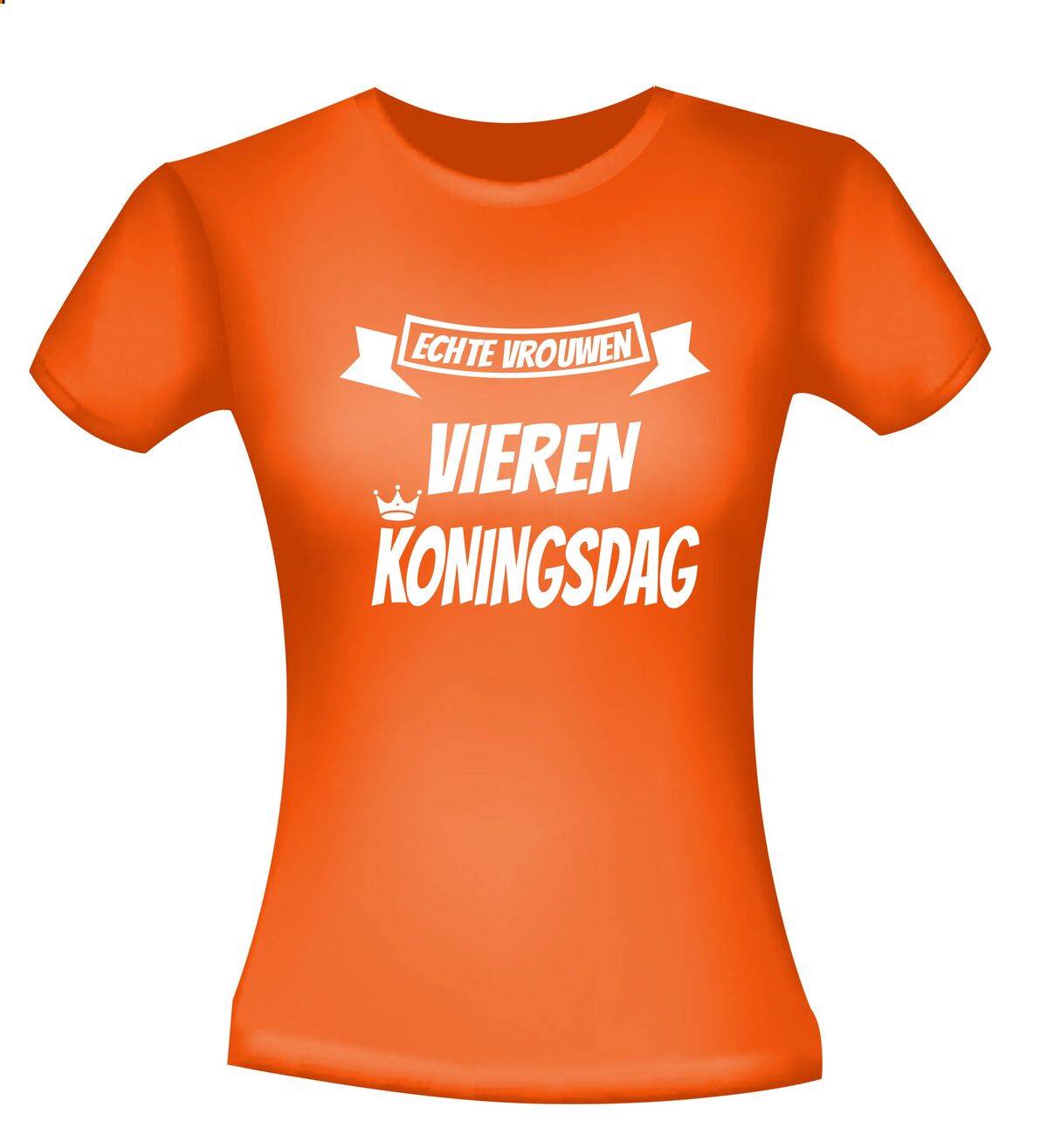 Echte vrouwen vieren Koningsdag shirt