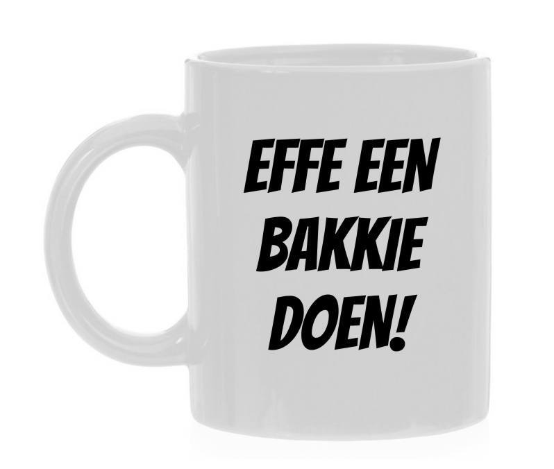 Effe een bakkie doen beker