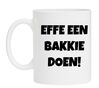 foto 1 Effe een bakkie doen beker