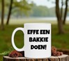 foto 2 Effe een bakkie doen beker