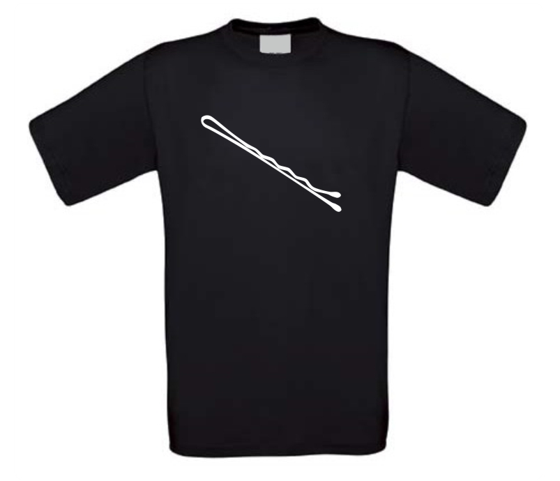 Haarclip t-shirt