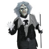 foto 3 Horror zombie masker volwassen met grijze pruik