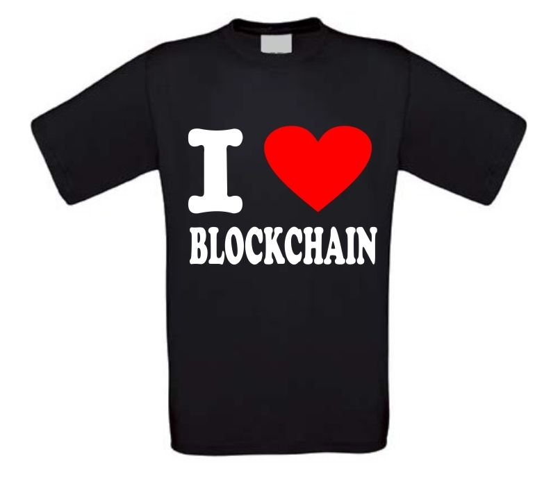 I love blockchain shirt