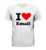 foto 9 I love email shirt