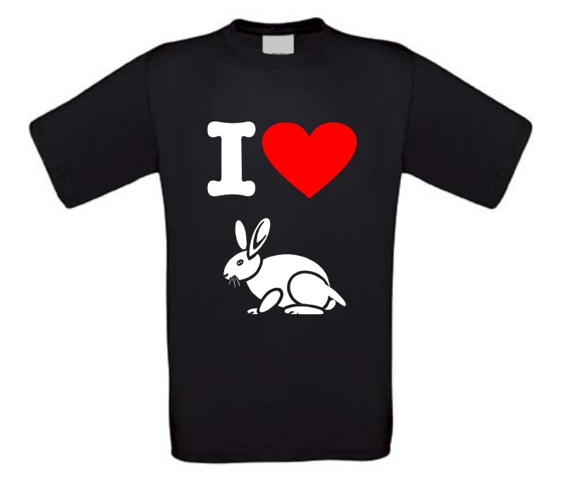 I love konijnen shirt
