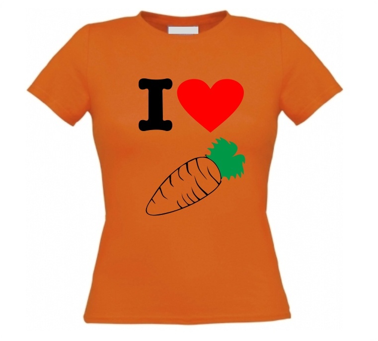 Ik hou van wortels shirt