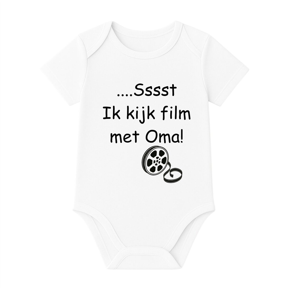 ik kijk film met oma romper