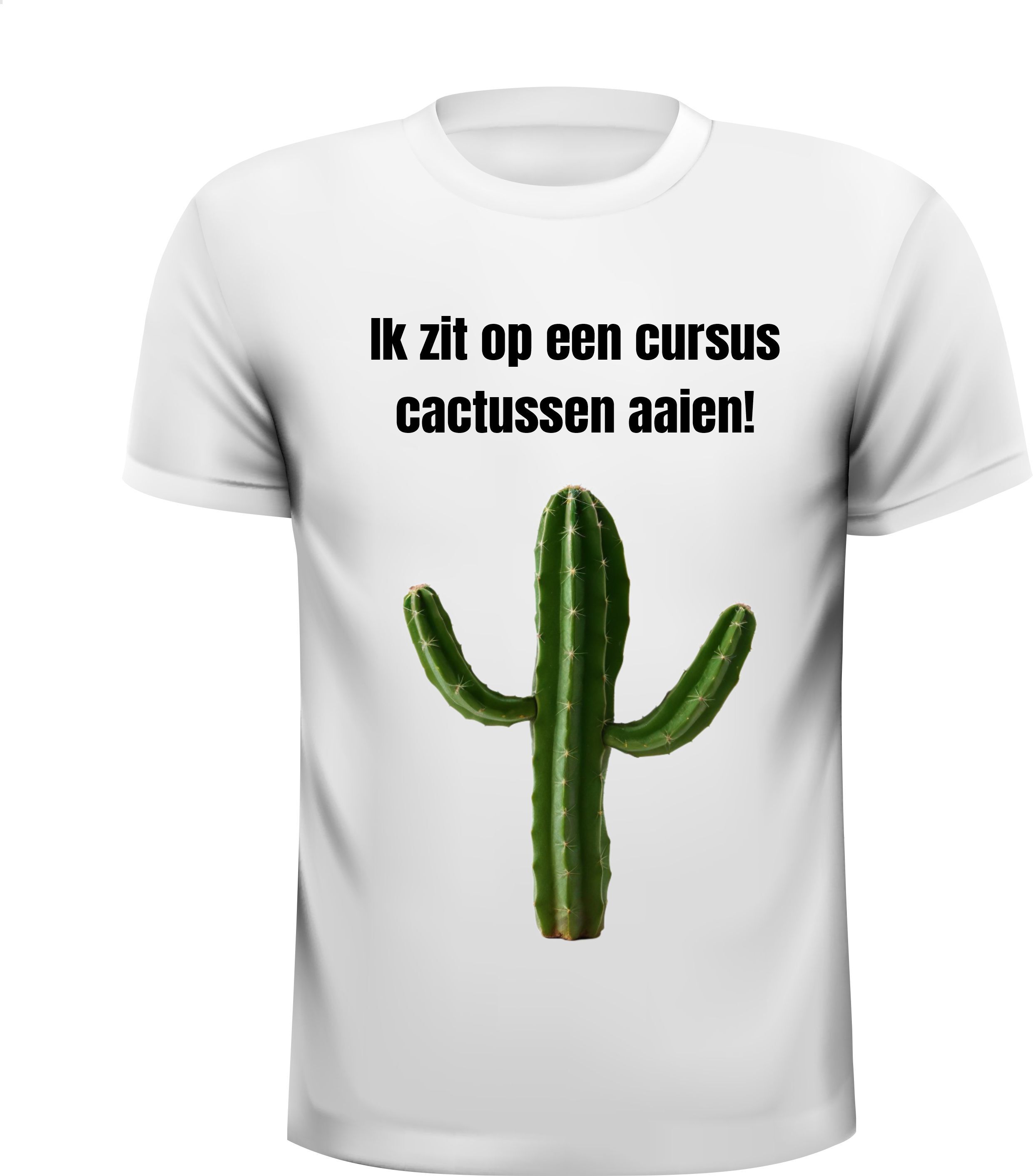 Ik zit op een cursus cactussen aaien shirt