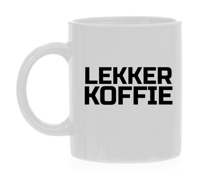 lekker koffie mok