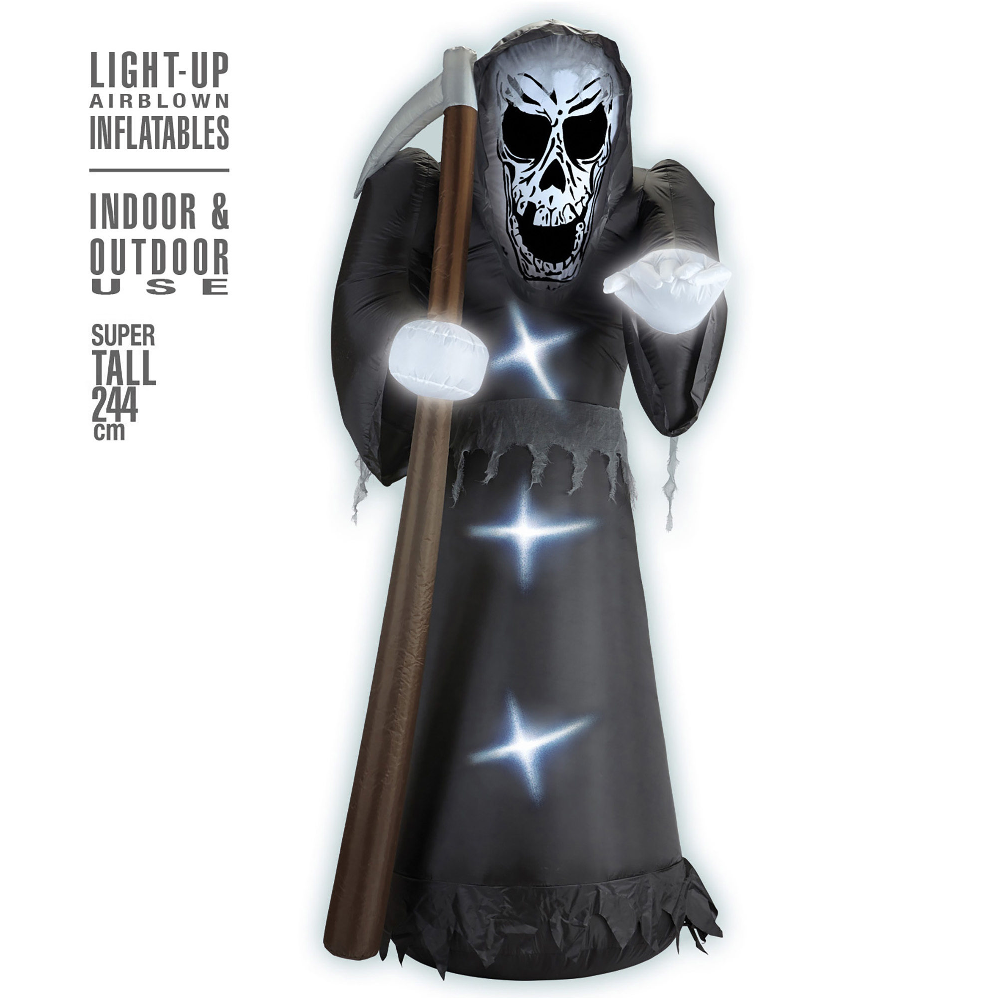 Opblaasbare grim reaper magere hein opblaas decoratie 244 CM