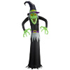 foto 3 Opblaasbare heks decoratie halloween 244 cm met verlichting