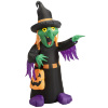 foto 3 Opblaasbare Heks met licht 122 cm perfecte binnen en buiten decoratie voor halloween of themafeesten