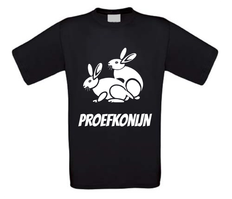 proefkonijn shirt 18 plus