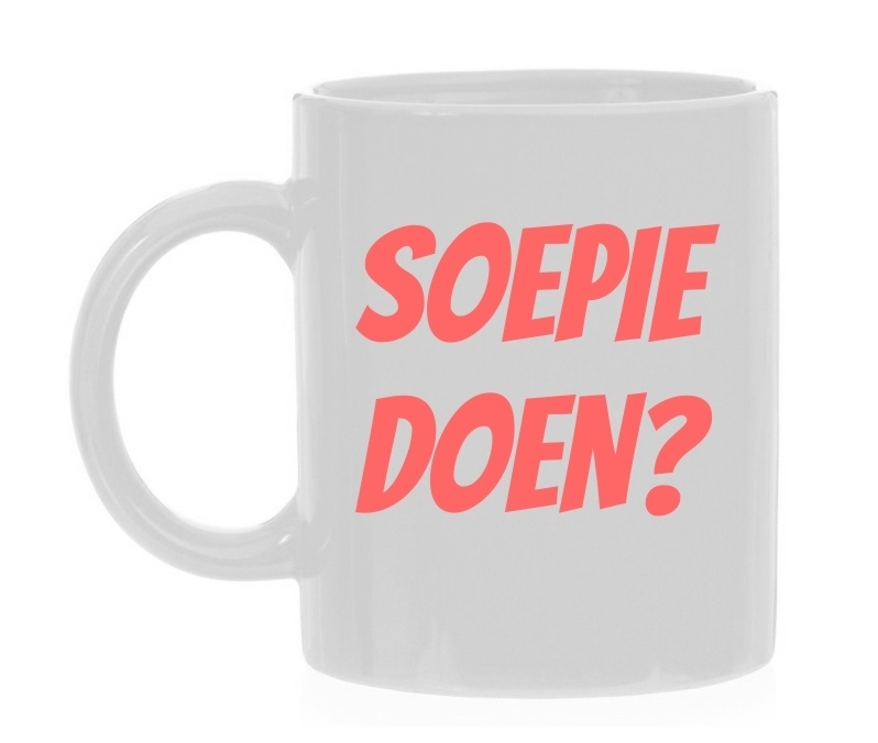 Soepie doen tomaten beker