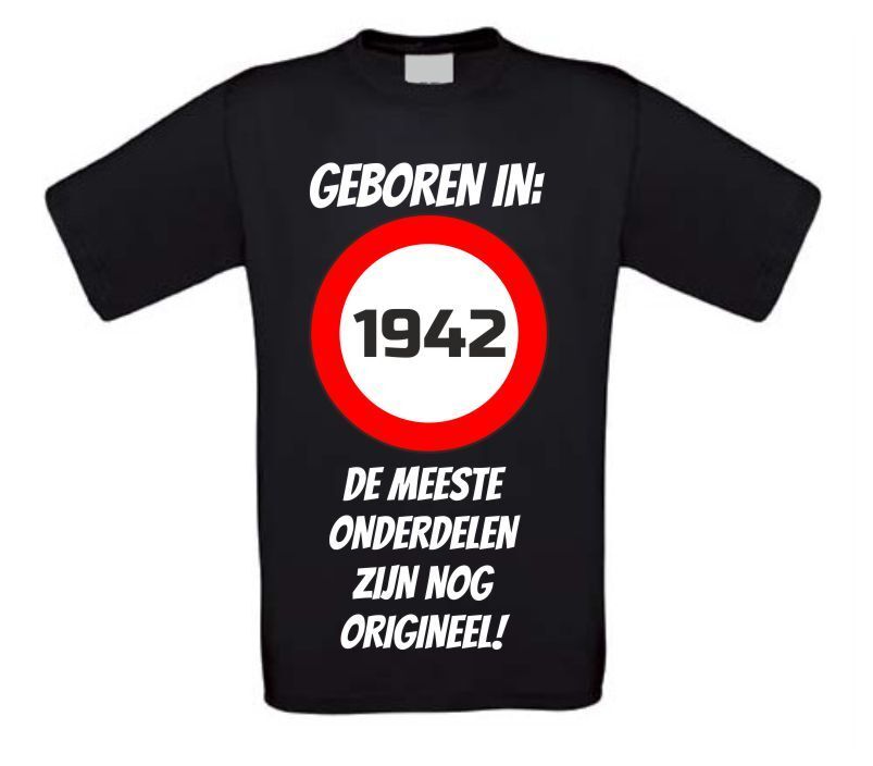 Verjaardag shirt geboren in het jaar 1942