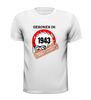 foto 13 Verjaardag shirt geboren in het jaar 1943