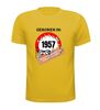 foto 15 Verjaardag shirt geboren in het jaar 1957