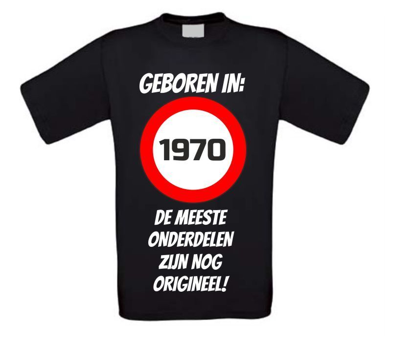 Verjaardag shirt geboren in het jaar 1970