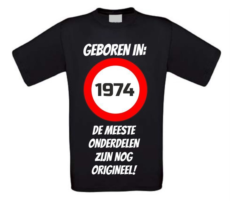 Verjaardag shirt geboren in het jaar 1974