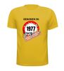 foto 15 Verjaardag shirt geboren in het jaar 1977