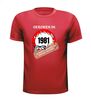 foto 7 Verjaardag shirt geboren in het jaar 1981