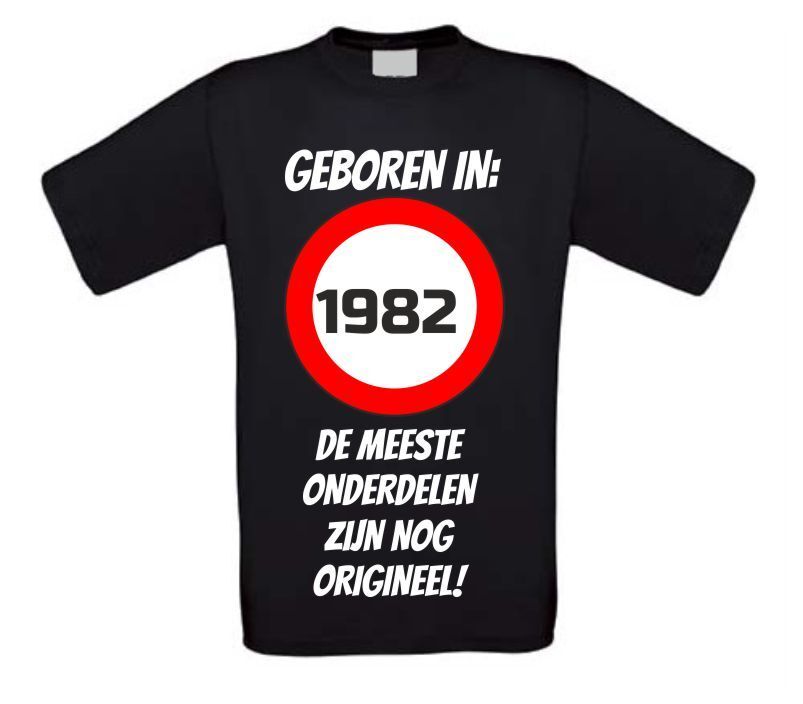 Verjaardag shirt geboren in het jaar 1982