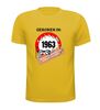 foto 15 Verjaardag t-shirt Geboren in het jaar 1963 
